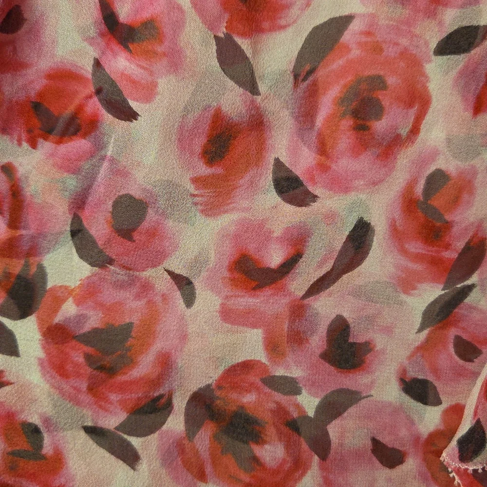 Kate Spade Roses Ruffle Silk Top In Size 2. - Picture 16 of 16